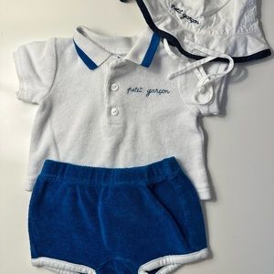Jacadi Paris l, 3-piece infant outfit.
